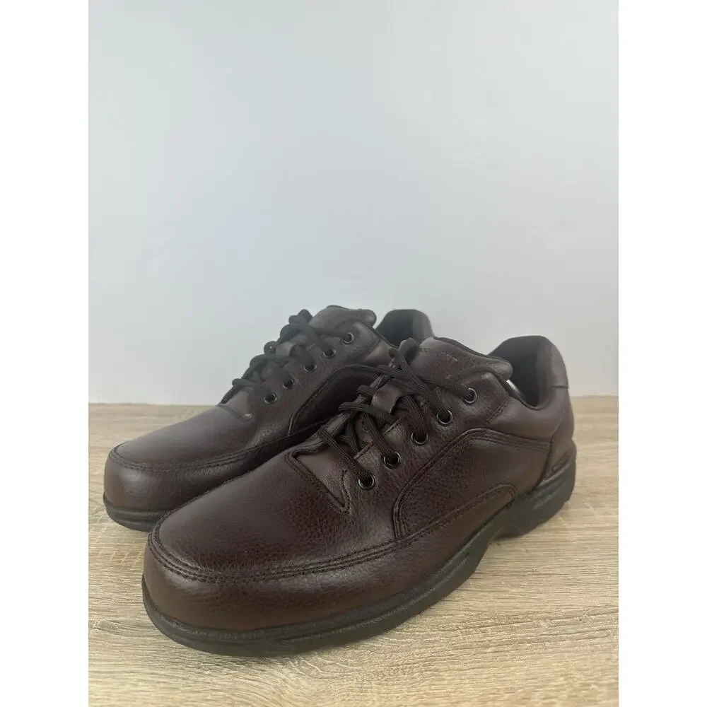 Rockport Men’s Brown Leather Oxford Walking Shoes US 13 EU 47.5 Comfort Lace Up